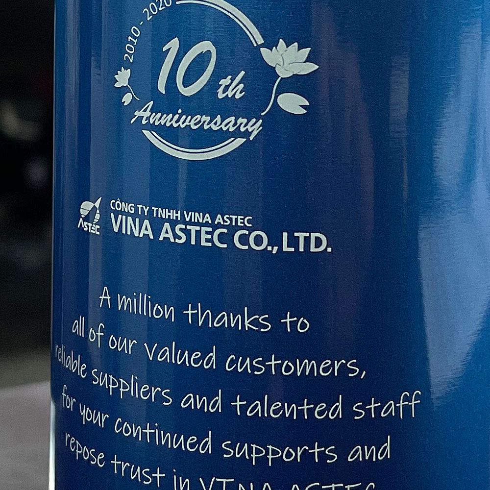 ベトナムVINA ASTEC設立10周年記念ボトル