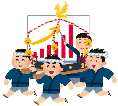 右肩上がりの成長を担ぐ日章従業員